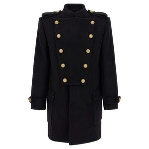 Balmain Removable Plastron Coat - NWT